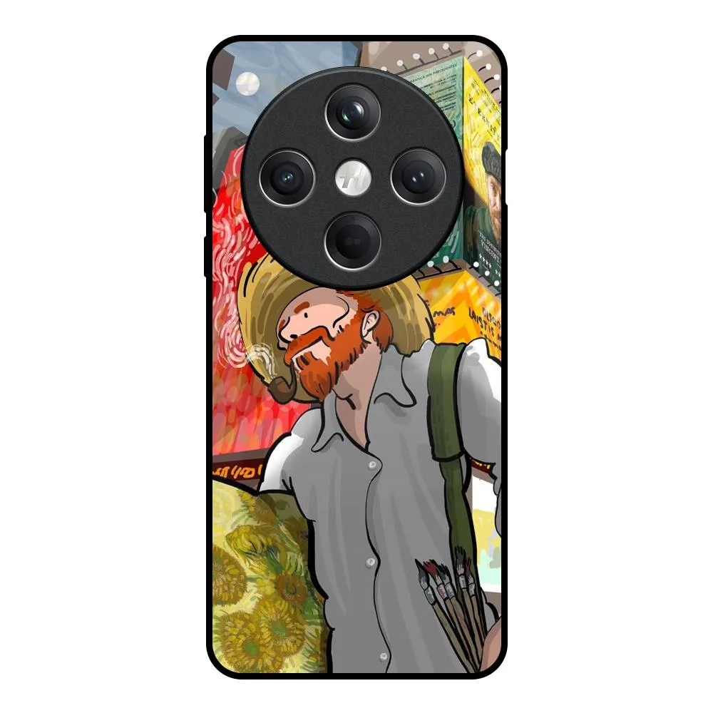 Hybrid Build Loving Vincent Glass Case for Oppo Find X8 5G
