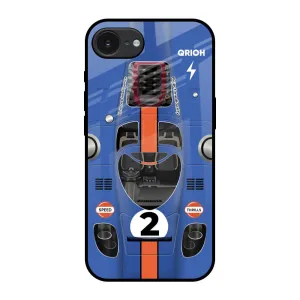 Car Adiction Glass Case for Apple iPhone 16e Soft Layered Design