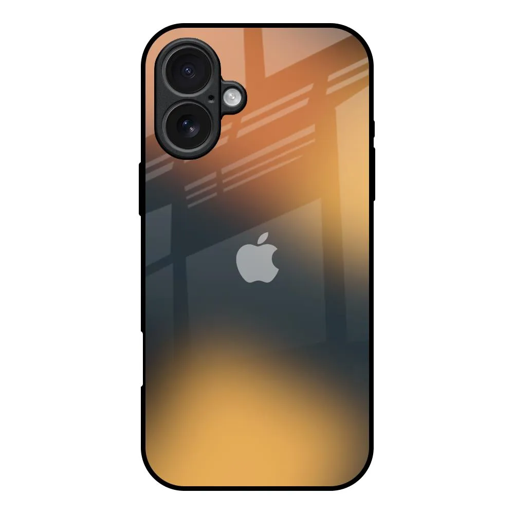 Stylish Finish Luxury Surface Blurry Art Glass Case for iPhone 17