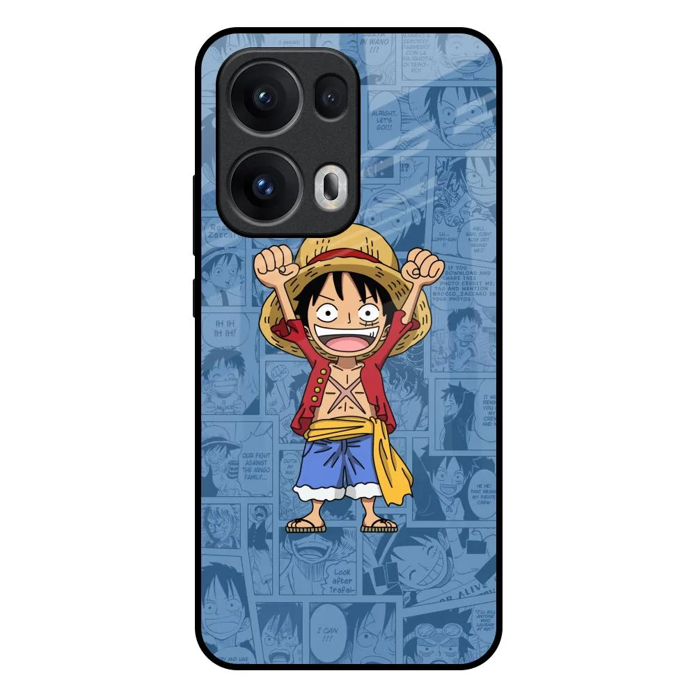 Classic Frame Reusable Material Chubby Anime Glass Case for Oppo Reno13 Pro 5G