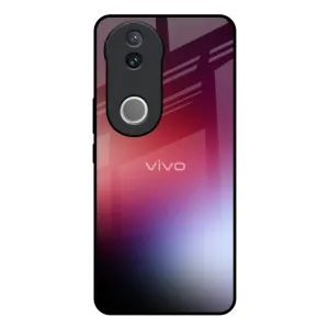 Gaussian Red Glass Case for IQOO Z10R 5G Smooth Pattern