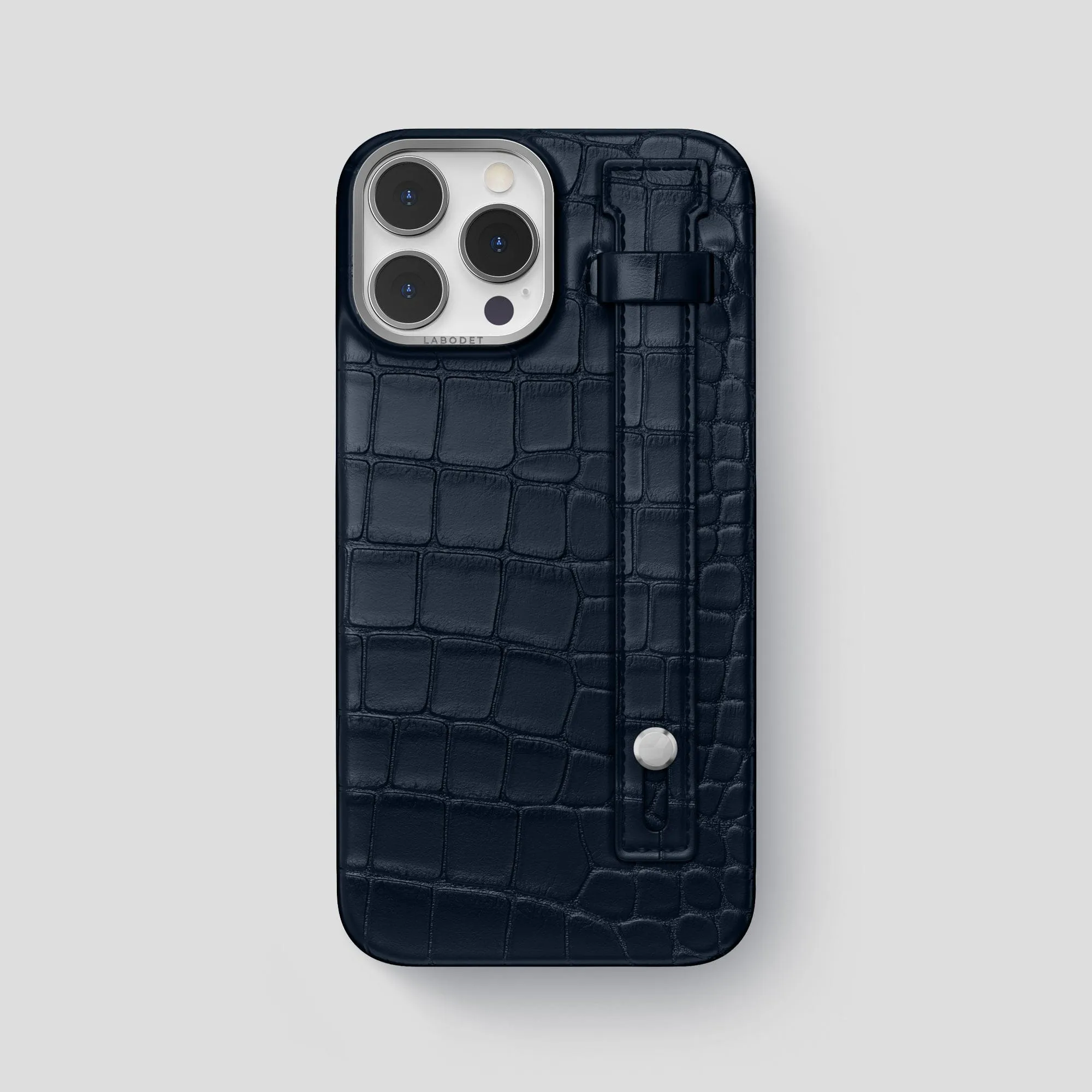 Custom Fit Colorful Design Hand Strap Case For iPhone 15 Pro Max In Alligator