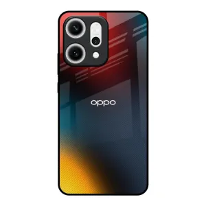 Matte Texture Finish Protective Corners Prismatic Glass Case for Oppo Reno14 5G