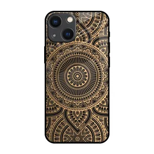 Comfort Fit Luxury Mandala Glass Case for iPhone 14 Plus