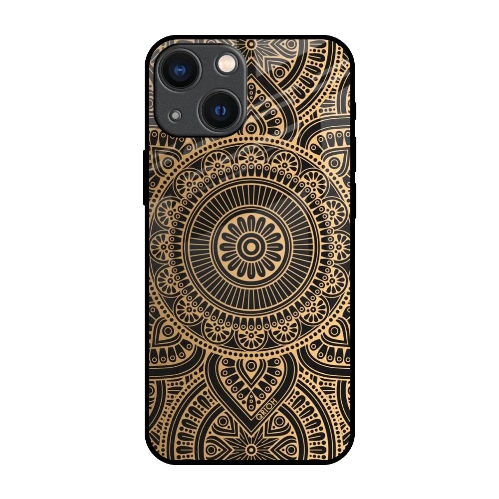 Comfort Fit Luxury Mandala Glass Case for iPhone 14 Plus