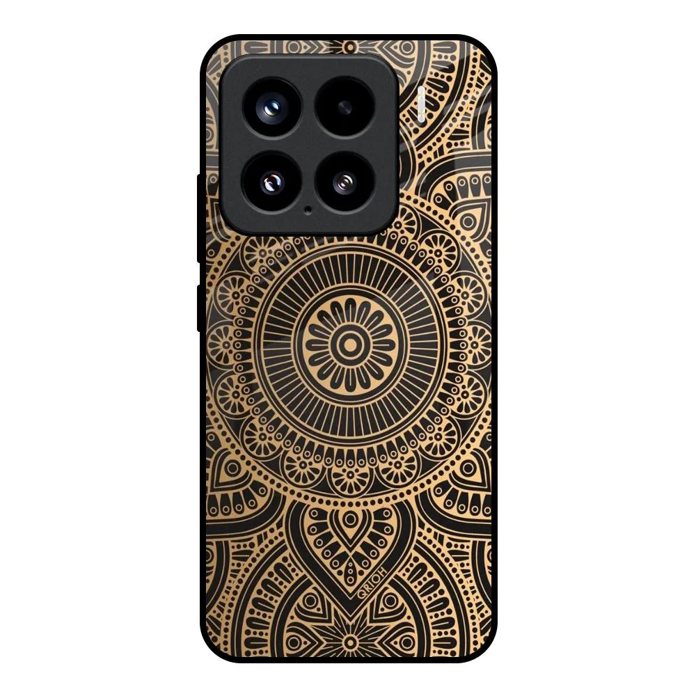 Comfort Texture Luxury Mandala Glass Case for Mi 15 5G