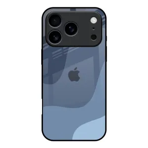 Hybrid Look Navy Blue Ombre Glass Case for iPhone 17 Pro