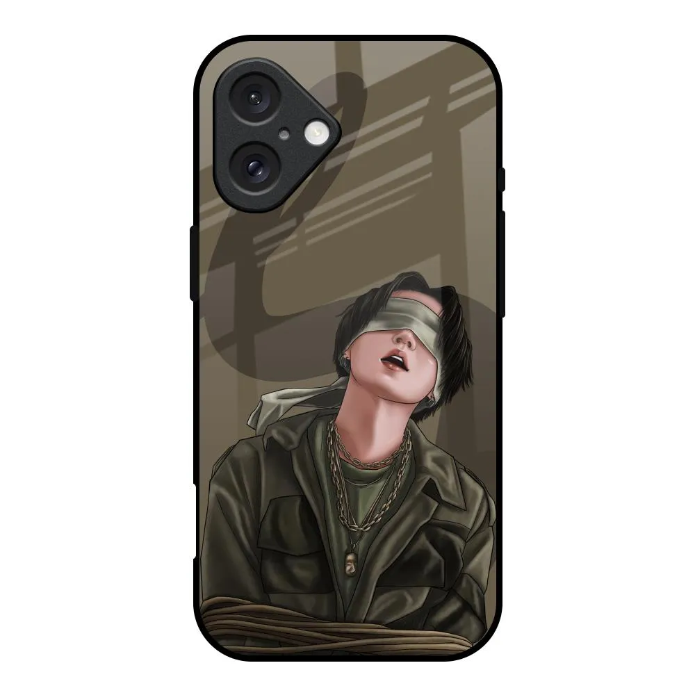 Blind Fold Glass Case for iPhone 16 Smooth Shield Polished Touch