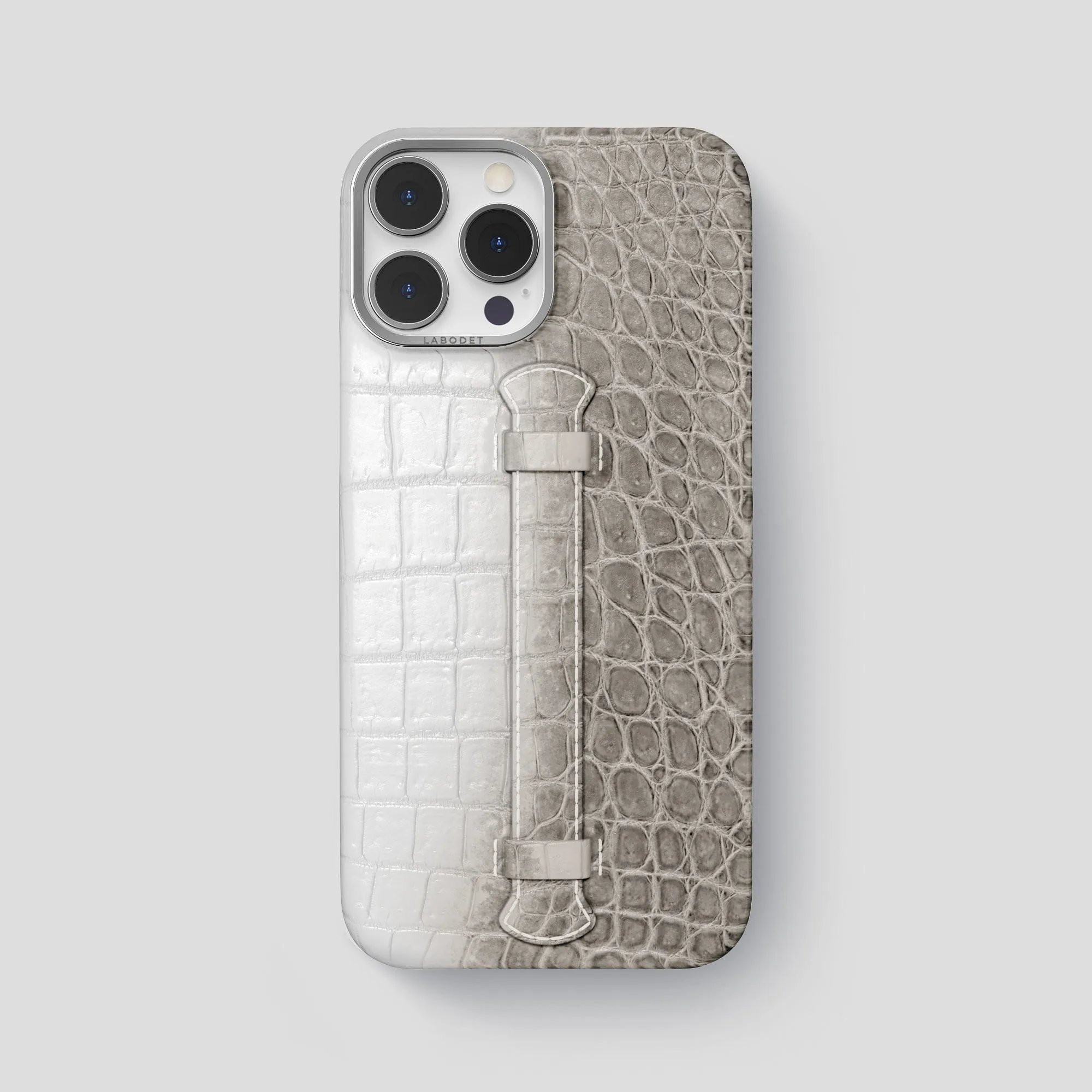 Everyday Use Center Handle For iPhone 15 Pro Max In Himalayan Crocodile