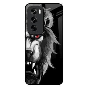 Wild Lion Glass Case for Oppo Reno 12 5G Gloss Layer Finish
