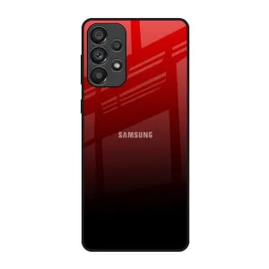 Elegant Edge Maroon Faded Glass Case for Samsung Galaxy A73 5G