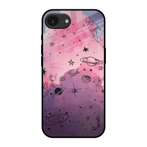 Space Doodles Glass Case for Apple iPhone 16e Protective Quality
