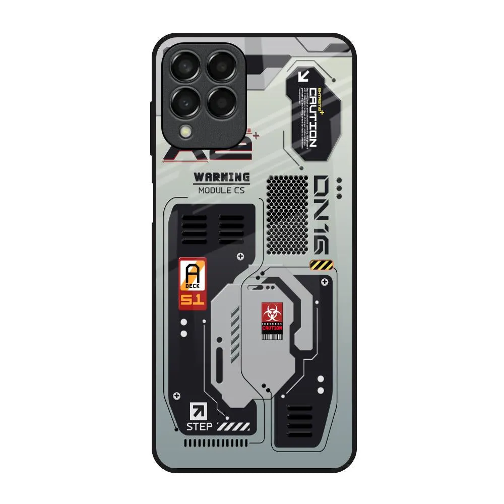 Premium Surface Techno Vibes Glass Case for Samsung Galaxy M53 5G