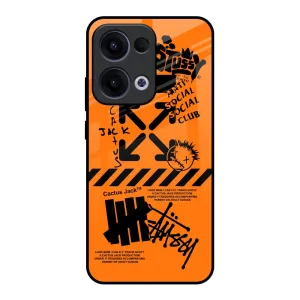 Phone Accessory Anti Social Club Glass Case for Oppo Reno13 5G