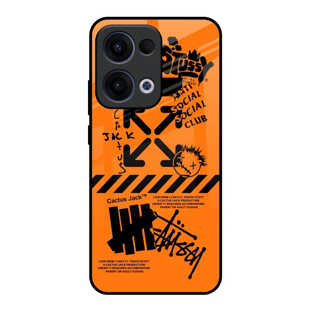 Phone Accessory Anti Social Club Glass Case for Oppo Reno13 5G