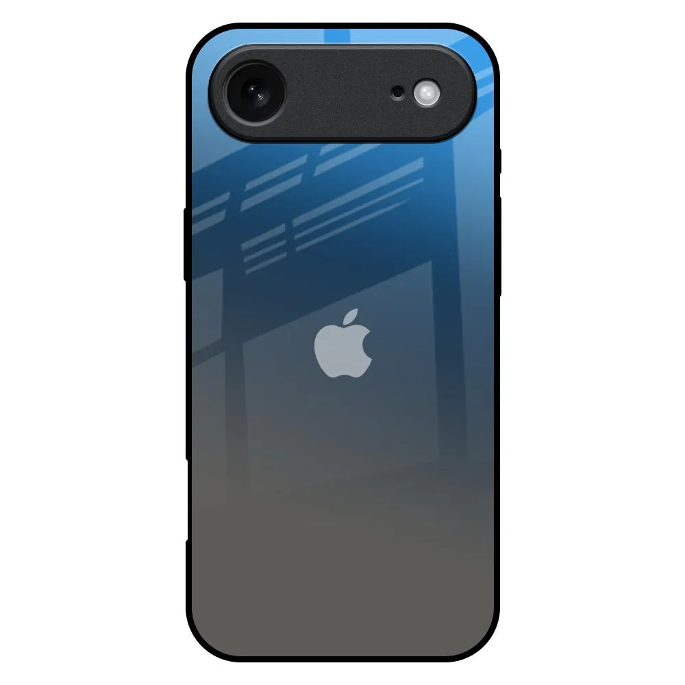 Blue Grey Ombre Glass Case for iPhone 17 Air Dust proof