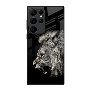 custom design Portable Fit Brave Lion Glass Case for Samsung Galaxy S22 Ultra 5G