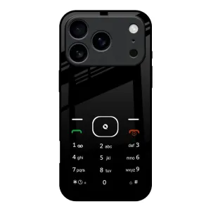 Frosted surface Creative Design Classic Keypad Pattern Glass Case for iPhone 17 Pro