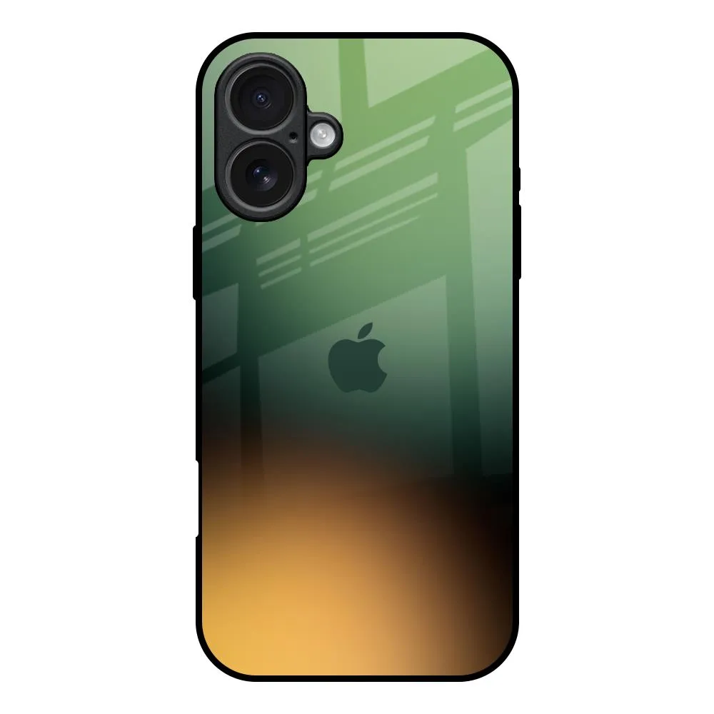 Smooth Protection Blurry Forest Glass Case for iPhone 17