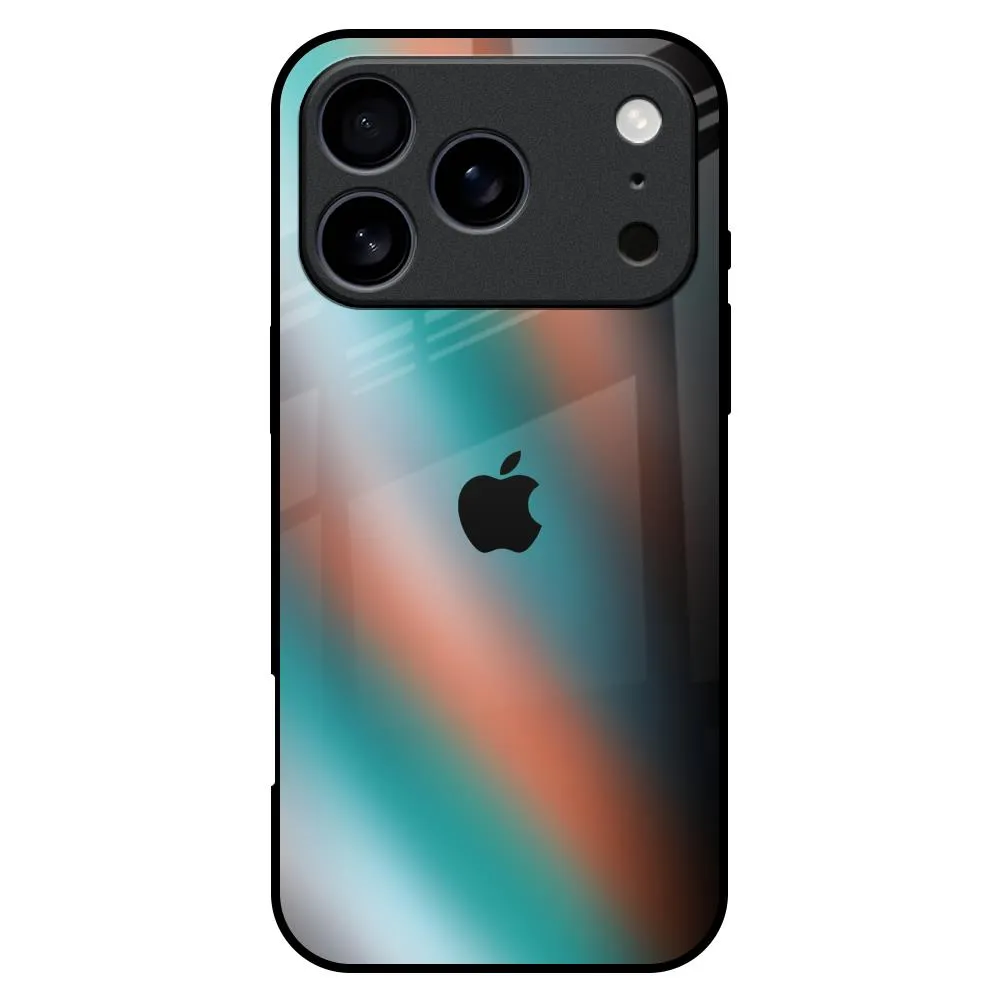 Slim Texture simple design Melted Emerald Glass Case for iPhone 17 Pro Max