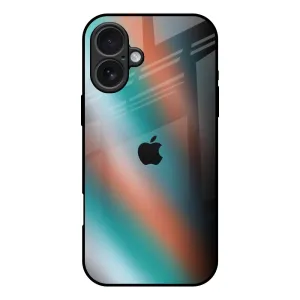 Durable Coating Melted Emerald Glass Case for iPhone 17