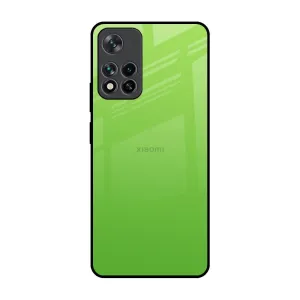 Lightweight Feel Smooth Coating Paradise Green Glass Case For Mi 11i