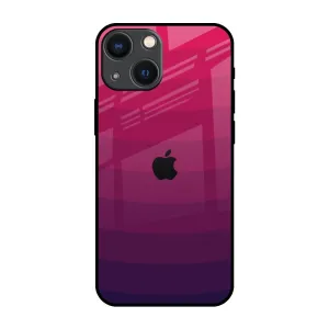 Wavy Pink Pattern Glass Case for iPhone 14 Plus Grip Layer