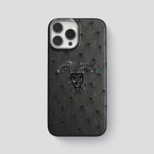 Classic Case With Carbon Joker For iPhone 15 Pro Max In Ostrich Protective Finish