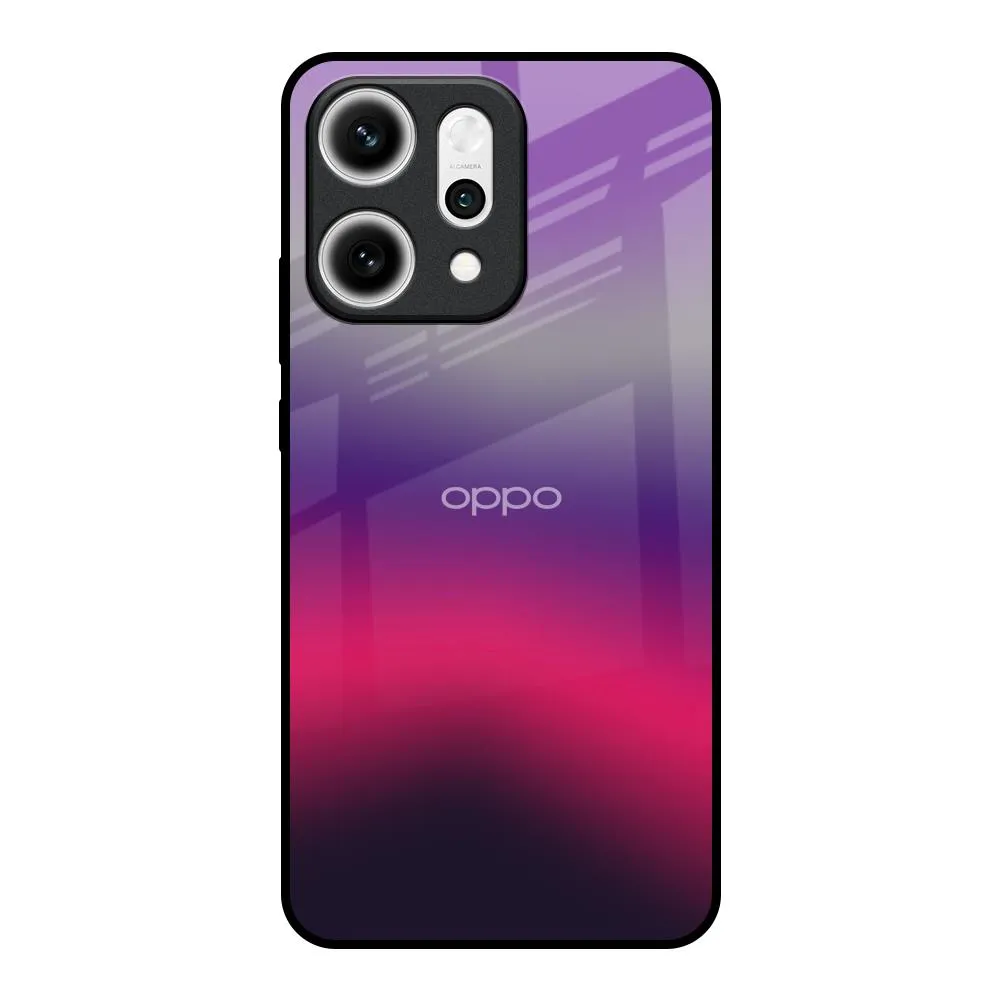 Pink Horizon Glass Case for Oppo Reno14 5G Vivid Surface Polished Surface Texture