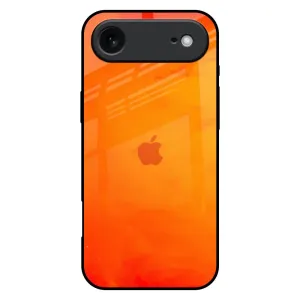 Tangy Orange Glass Case for iPhone 17 Air Soft Feelings Soft Look Texture