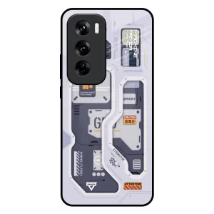 Tech Savvy Glass Case for Oppo Reno 12 5G Smooth Craftsmanship Comfort Shield