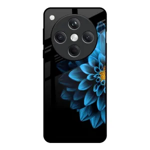 Half Blue Flower Glass Case for Oppo Find X8 5G Practical Accessory