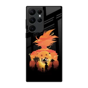 Protective Build Texture Outdoor Protection Japanese Paradise Glass Case for Samsung Galaxy S22 Ultra 5G