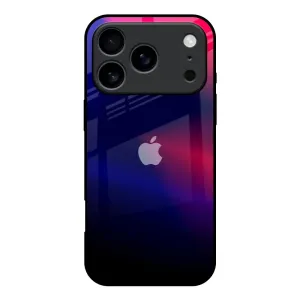 Blue Ombre Glass Case for iPhone 17 Pro Smooth Coating