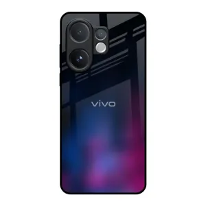 Smooth Feel Luxury Feel Pink Smudge Glass Case for Vivo V60 5G