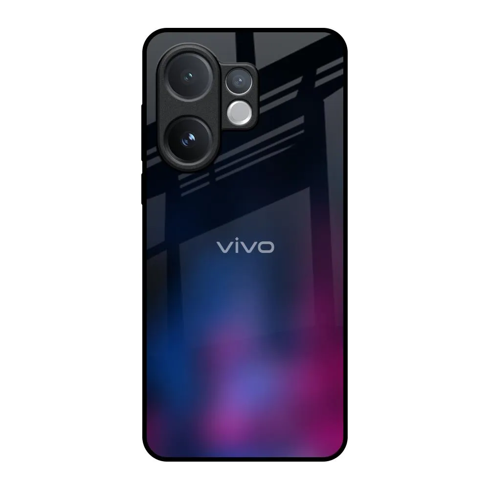 Smooth Feel Luxury Feel Pink Smudge Glass Case for Vivo V60 5G