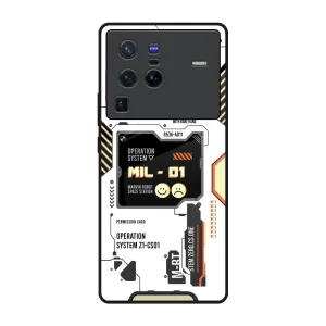 Tech Display Glass Case for Vivo X80 Pro 5G Luxury Finish Texture