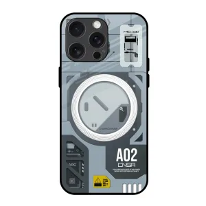 Trendy Design Artistic Design Modern Technology Glass Case for iPhone 15 Pro Max