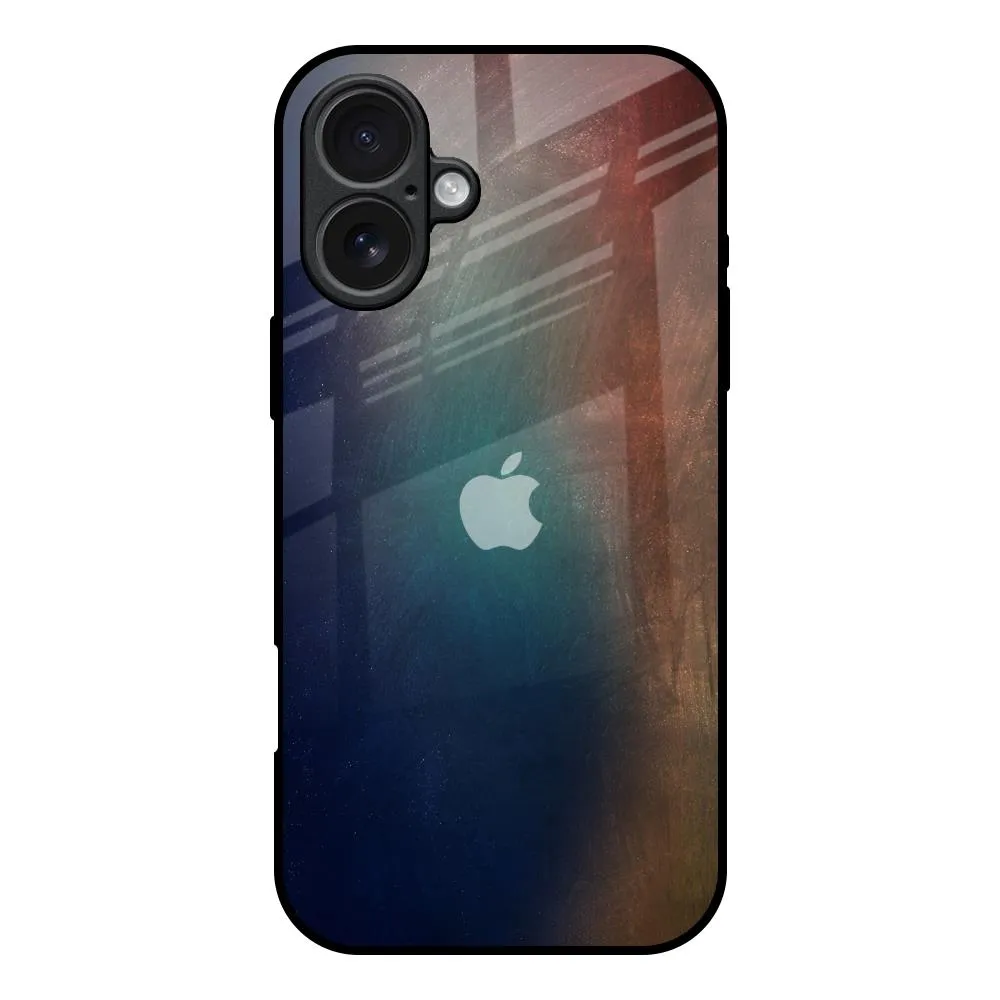 Casual Wear Comfort grip design Rusty Gradient Glass Case for iPhone 17