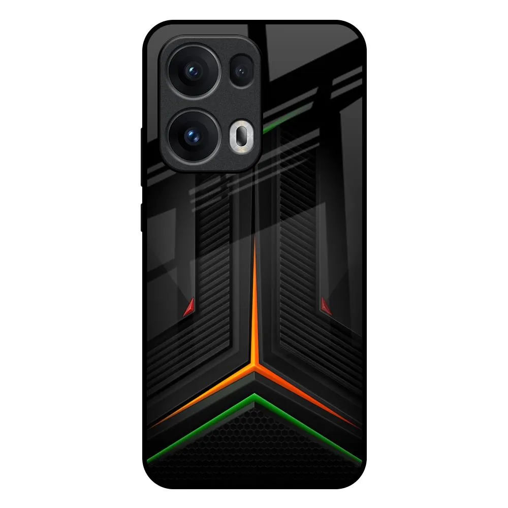 Modern Ultra Chevron Glass Case for Oppo Reno13 Pro 5G Refined Craftsmanship Creative Style