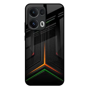 Modern Ultra Chevron Glass Case for Oppo Reno13 Pro 5G Refined Craftsmanship Creative Style