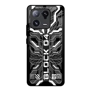 Monochrome Magic Glass Case for Mi 13 Pro Elegant Finish Design