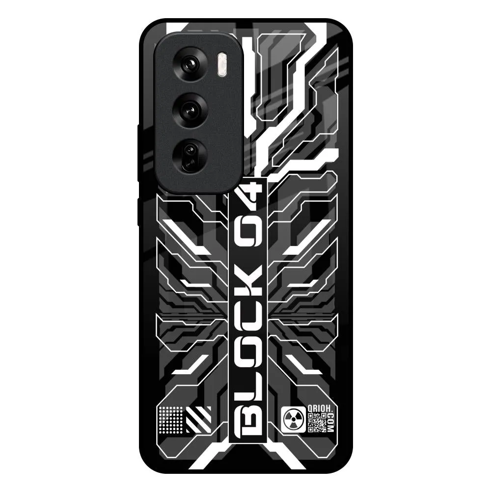 Matte Pattern Vivid Design Texture Monochrome Magic Glass Case for Oppo Reno 12 5G