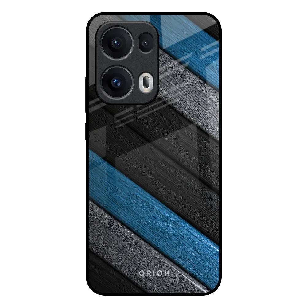 Multicolor Wooden Effect Glass Case for Oppo Reno13 Pro 5G Modern Build Sport Inspired