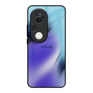 Heat resistant Gloss Texture Mystical Gradient Glass Case for Vivo T4 Ultra 5G