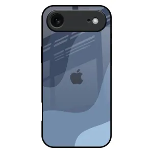 Premium Feel Navy Blue Ombre Glass Case for iPhone 17 Air