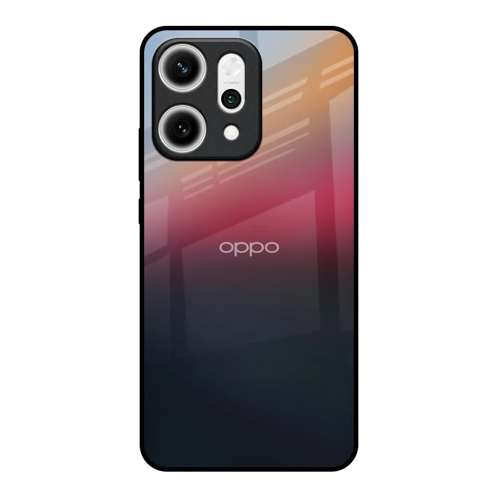 Polished Texture Finish Matte Texture Design Ocean View Glass Case for Oppo Reno14 5G