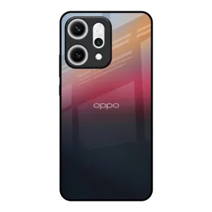 Polished Texture Finish Matte Texture Design Ocean View Glass Case for Oppo Reno14 5G