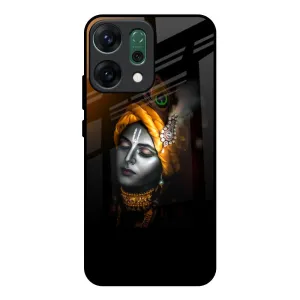 Minimal Pattern Ombre Krishna Glass Case for Oppo Reno14 Pro 5G