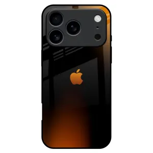 Orange Black Fusion Glass Case for iPhone 17 Pro Max Comfort Design Layer